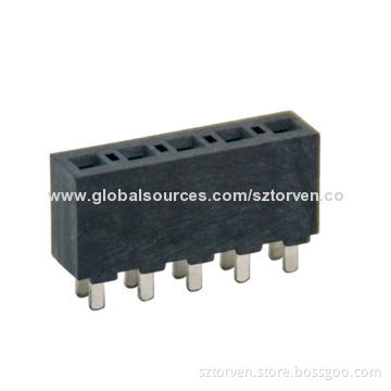 Female Header, 5.08mm Straight Dip Type Single, 2 to 20 PinsNew